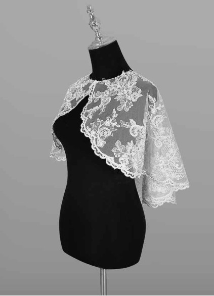 Juecet Hephzibah Lace Tulle Wrap Juecet Hephzibah Lace Tulle Wrap