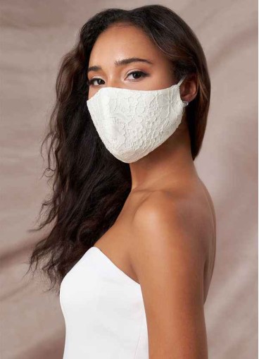 Juecet Non-Medical Ivory Lace Reusable Face Mask