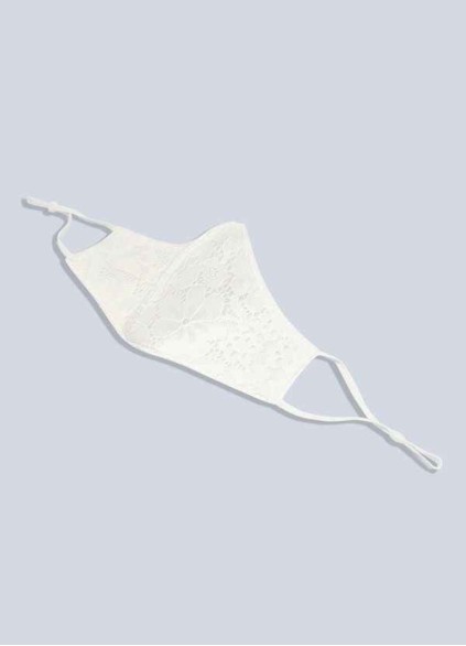 Juecet Non-Medical Ivory Lace Reusable Face Mask Juecet Non-Medical Ivory Lace Reusable Face Mask