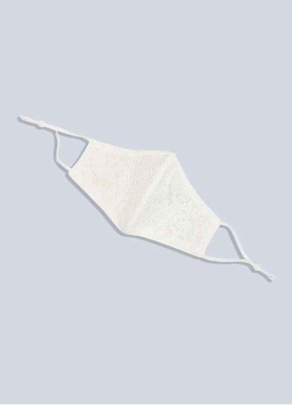 Juecet Non-Medical Ivory Lace Reusable Face Mask Juecet Non-Medical Ivory Lace Reusable Face Mask
