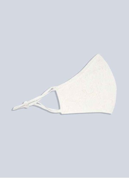 Juecet Non-Medical Ivory Lace Reusable Face Mask Juecet Non-Medical Ivory Lace Reusable Face Mask