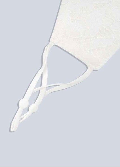 Juecet Non-Medical Ivory Lace Reusable Face Mask Juecet Non-Medical Ivory Lace Reusable Face Mask