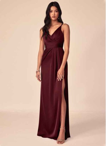 Juecet Aqua Stretch Satin Dress