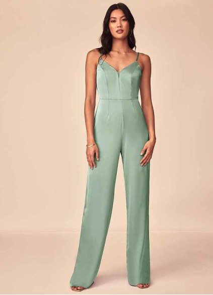 Juecet Elizabella Stretch Satin Jumpsuit Juecet Elizabella Stretch Satin Jumpsuit