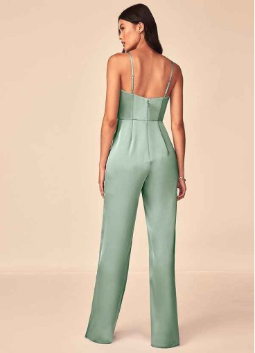 Juecet Elizabella Stretch Satin Jumpsuit