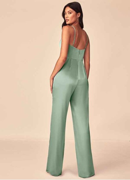 Juecet Elizabella Stretch Satin Jumpsuit Juecet Elizabella Stretch Satin Jumpsuit