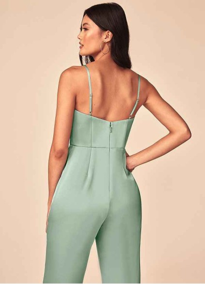 Juecet Elizabella Stretch Satin Jumpsuit Juecet Elizabella Stretch Satin Jumpsuit