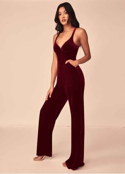 Juecet Emmette Velvet Jumpsuit Juecet Emmette Velvet Jumpsuit