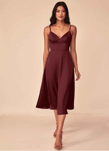 Juecet Dottie Stretch Satin Dress