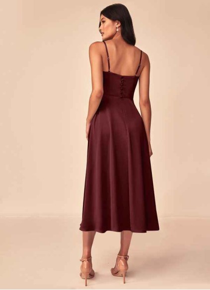 Juecet Dottie Stretch Satin Dress Juecet Dottie Stretch Satin Dress