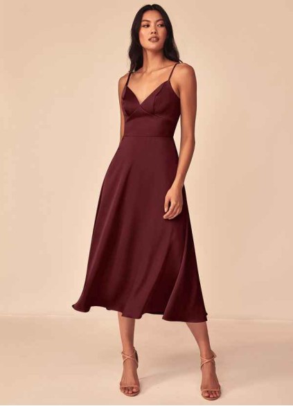 Juecet Dottie Stretch Satin Dress Juecet Dottie Stretch Satin Dress