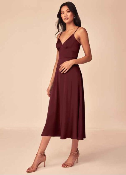 Juecet Dottie Stretch Satin Dress Juecet Dottie Stretch Satin Dress