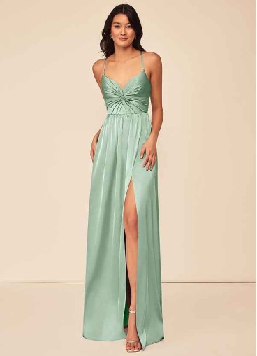 Juecet Raya Stretch Satin Dress