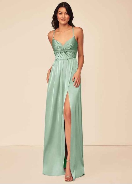 Juecet Raya Stretch Satin Dress