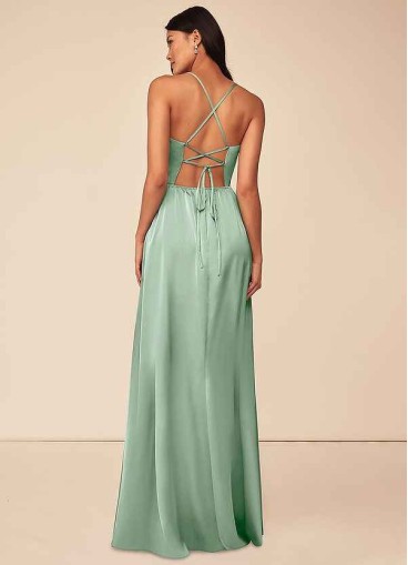 Juecet Raya Stretch Satin Dress