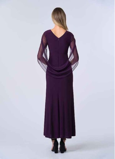 UpStudio Draped Cowl Sleeve Dress